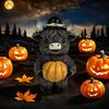 Halloween Hochlandkuh Harzfigur Ornament Schottisches Kultursymbol Handgefertigt Kürbis Ahornblatt Kuh Statue