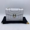 [Pre-Owned] Serpenti Forever Classic Snake Head Clasp Black And White Onyx Enamel Small Calfskin Chain Bag Crossbody Shoulder Bag - Very Good #1U7YLQQ