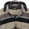 HYSTERIC made in Japan Border Pattern Long sleeve Polo shirt F Black Men's Used