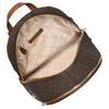 Michael Kors Rhea Zaino Medio in Tela Rivestita con Logo Signature Donna Zaino Marrone 35S5GRAB2B-BROWN
