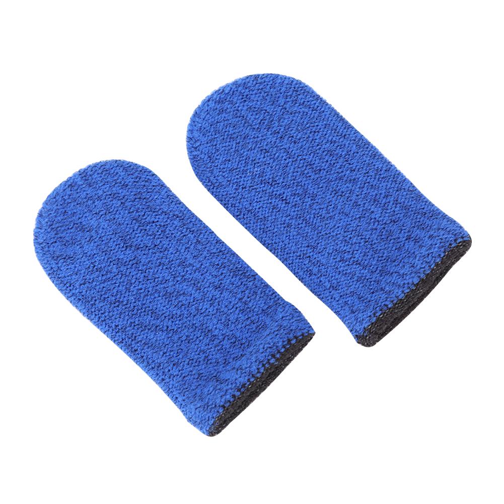 2pcs Finger Thumb Sleeve Gloves Sweat Proof Sensitive Gaming Finger Sleeve Non-Scratch Breathable Knitted for PUBG Mobile