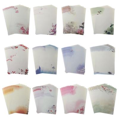 16Pcs/pack Beautiful Chinese Style Letter Paper Ink Painting Writing Students Stationery Office