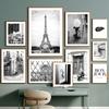 Modern Paris Tower City Street Landscape Canvas Painting Wall Art Black White Lip Posters Prints Pictures Home Living Room Decor
