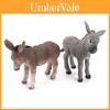Animal Figurine Toy For Kids Pvc Miniature Solid Donkey Model Educational Decor