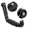 Aluminum Zinc Zinc Alloy Dual Hot Shoe Speedlight Stand L-Shaped Flash Light Bracket  Camera Video Lights