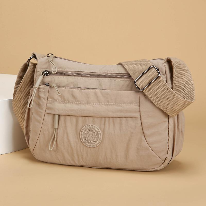 Mehrschichtige leichte Umhängetasche Damen Schultertasche Muttertasche für mittleres Alter