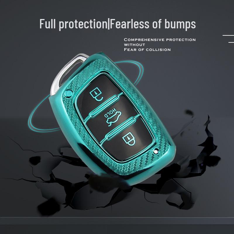 Hyundai Mistra B Carbon Fiber TPU Car Key Cover