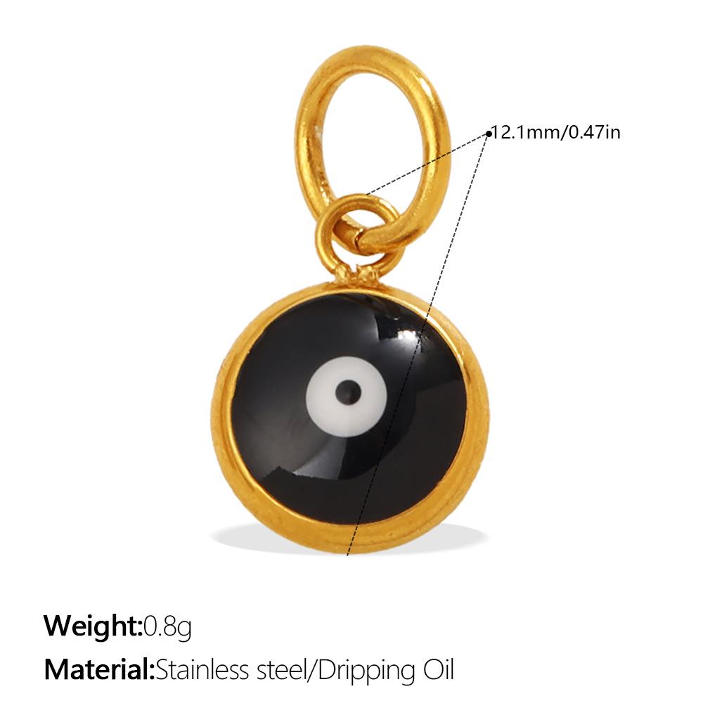 Delicate Ice Cream Devil Eye Windmill Pendant Stainless Steel Diy Jewelry Cute Accessories