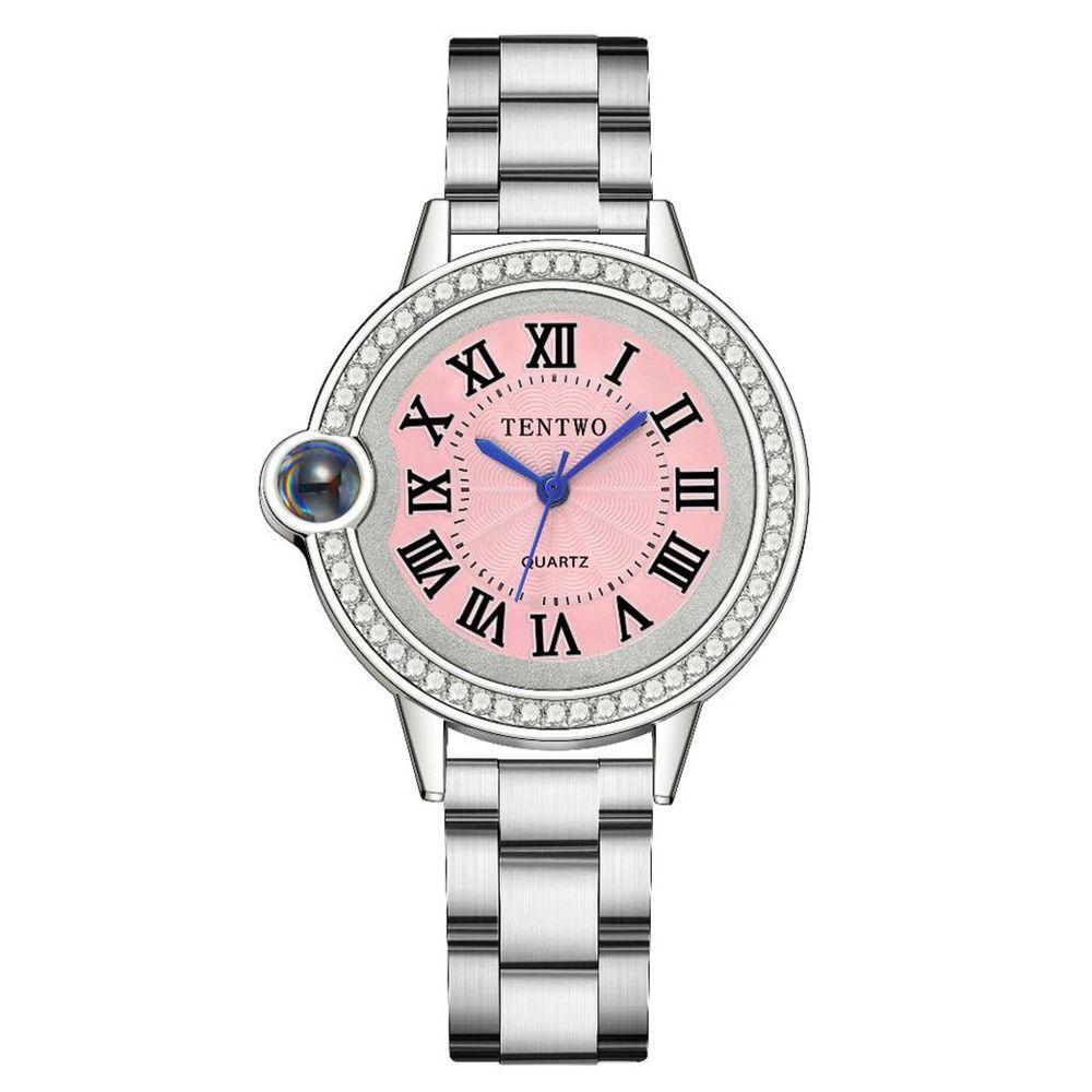Retro Ladies Business Watches Exquisite Quartz Wristwatch Rhinestone Quartz Watch Women Gift