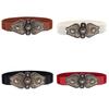 Fashion Pu Leather Wide Waist Belt For Dresses And Coats With Hook Closure For Stylish Outfits