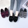 New Autumn and Winter Fluffy Shoes Women's Velvet Warm Women's Cotton Shoes Flat-soled Doudou Shoes Old North Cloth Shoes Versatile Casual
