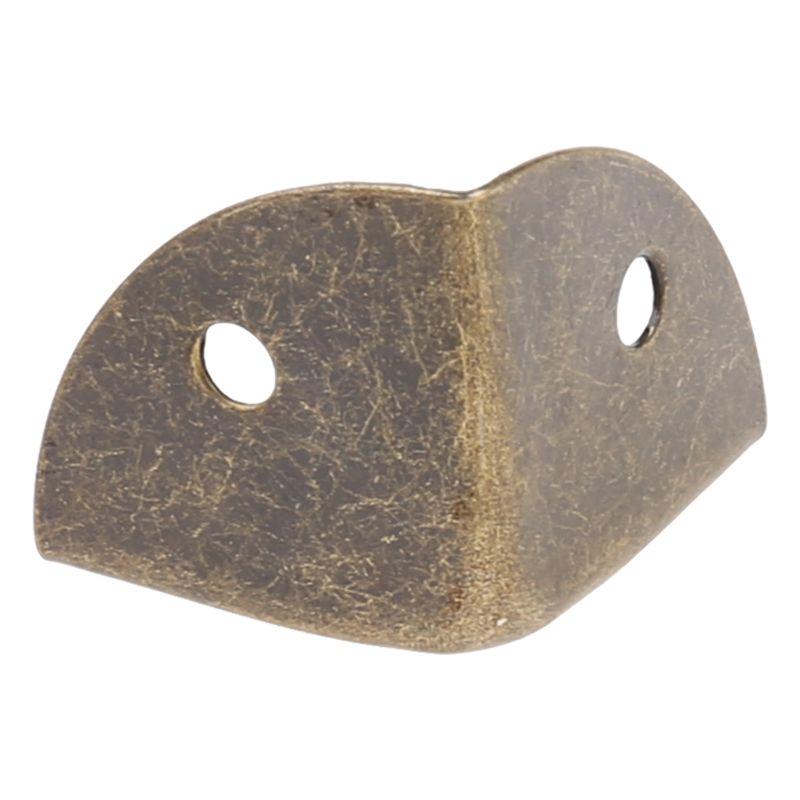Furniture Corner Protector Antique Bronze Sector Edge Decorative Metal Corner Guard for Storage Box Jewelry for Case Cab