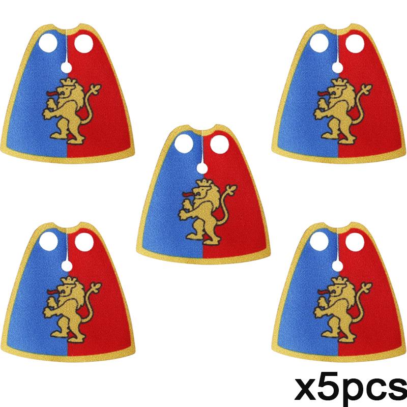 MOC Mittelalterliche Flagge Burg Serie Bausteine Figuren Zubehör Löwe Adler Altes Rom Burg Ritter Umhang Steine Spielzeug Geschenk