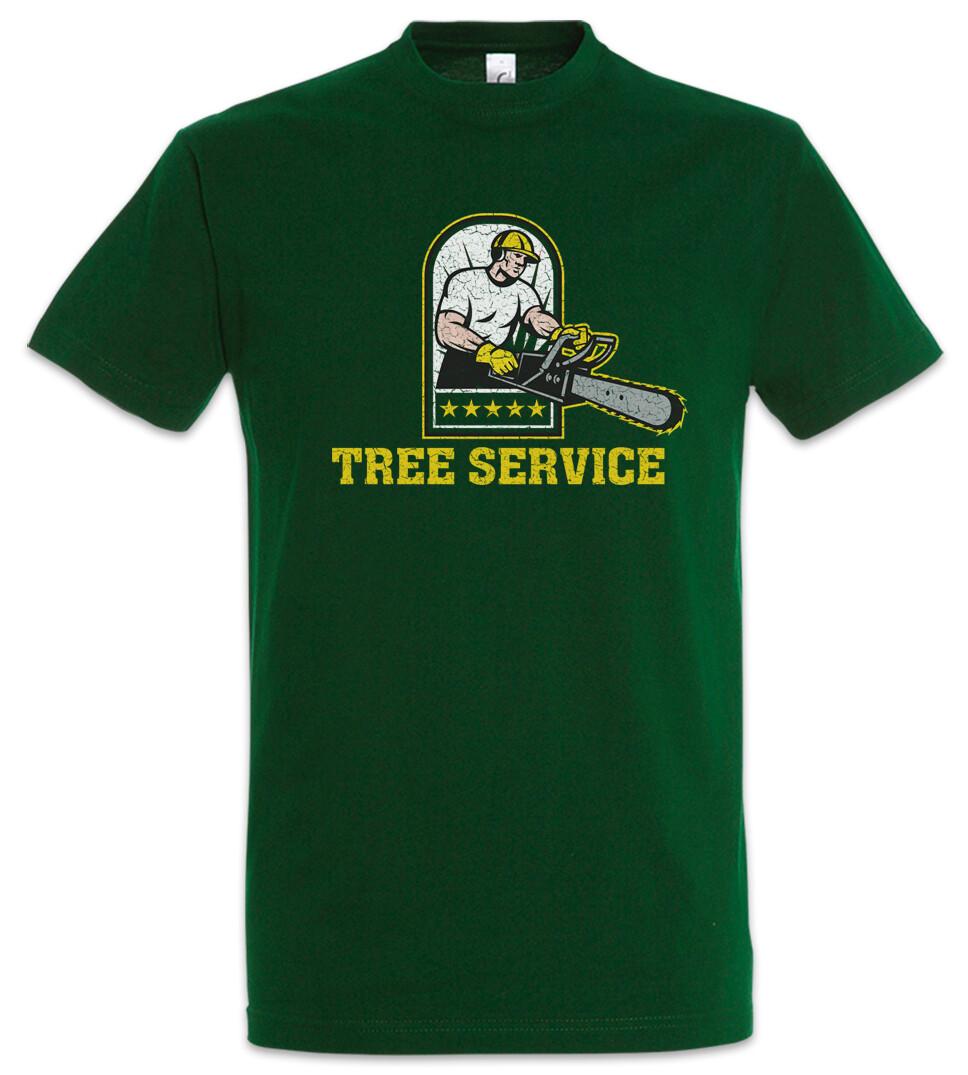 Tree Service I T-Shirt Lumberjack Woodcutter Woodsman Woodmann Cutter 4XL
