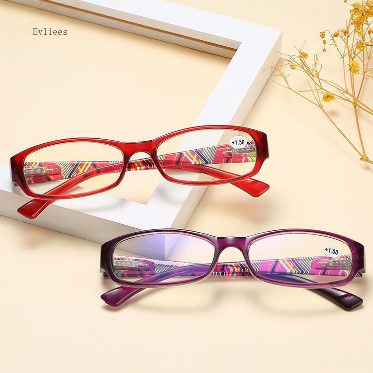Fashion Vintage Women Reading Glasses Ladies Anti-blue Light Plus Diopter Eyewear Trendy HD Lens Far Sight Eyeglasses To +4.0