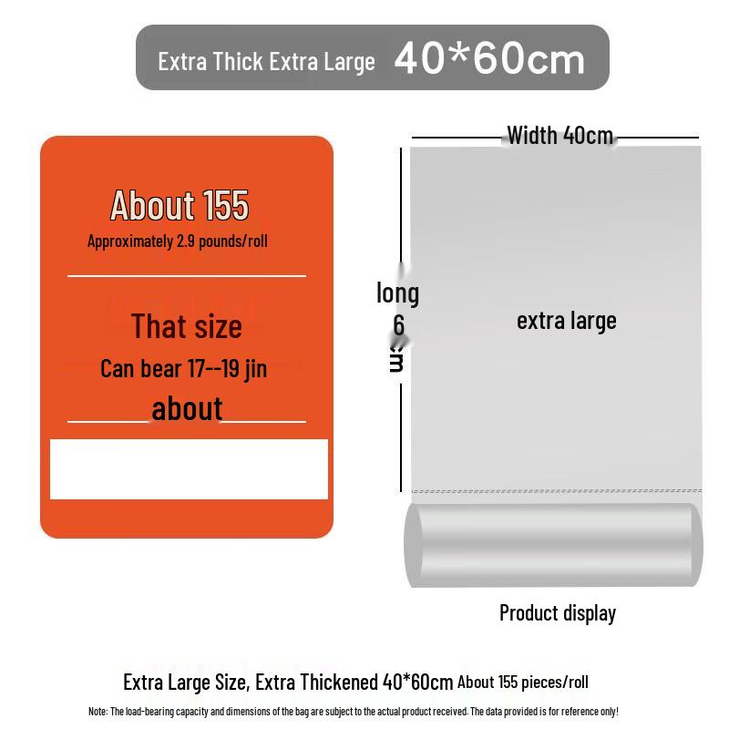 Zhishi Thickened Perforated Plastic Shopping Roll Bags