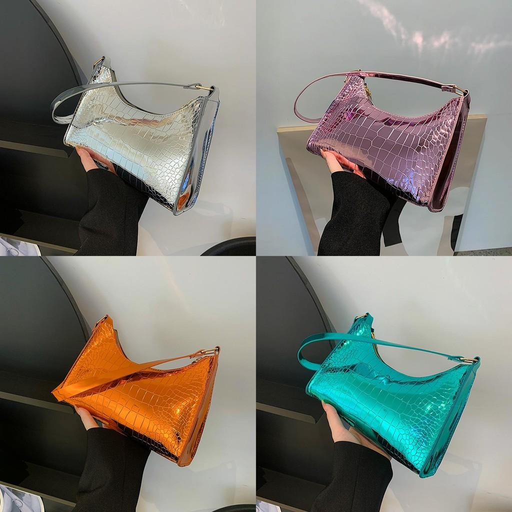 Stylish Stone Pattern Solid Color Shoulder Bag In Chic Vintage Design For Women