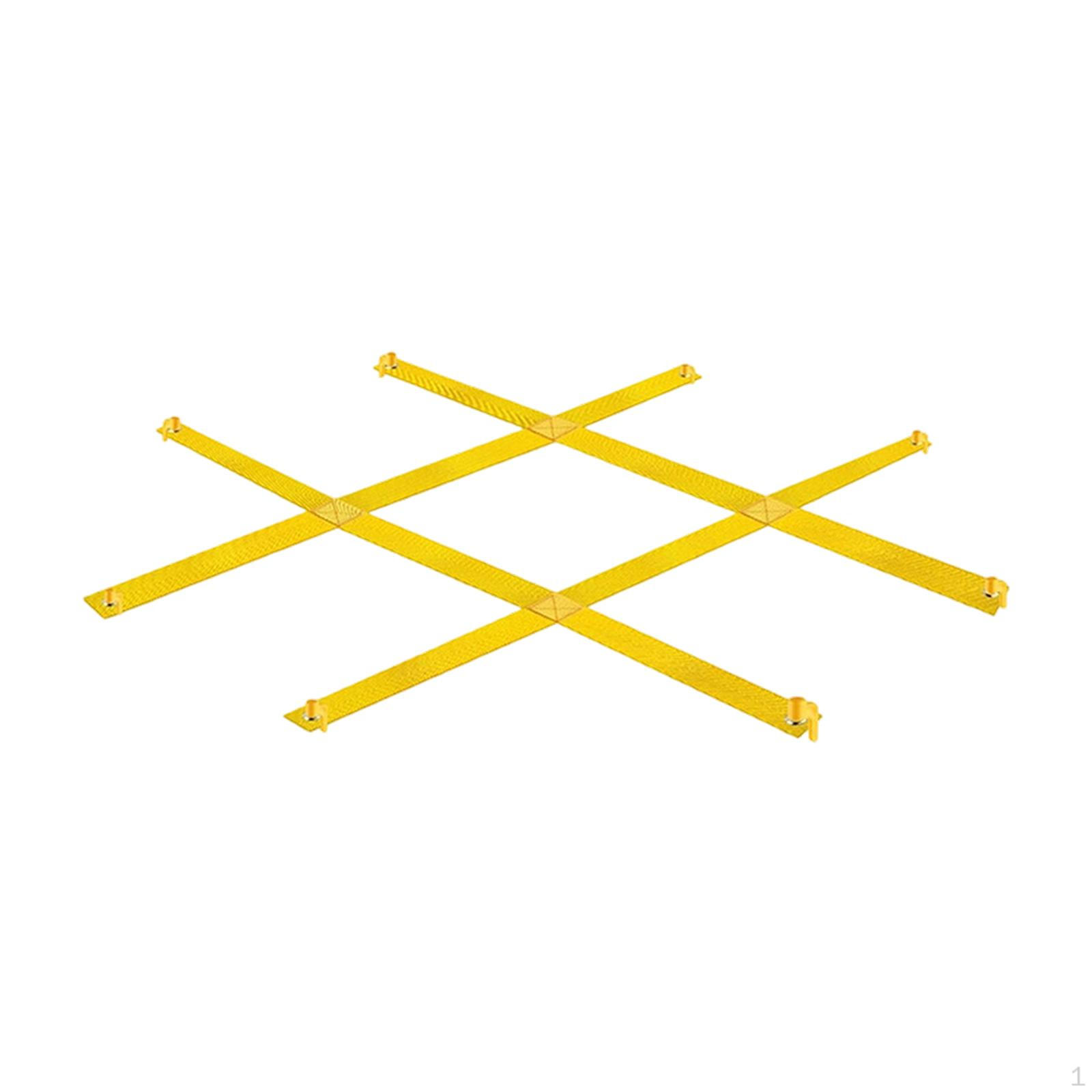 

Toe Outdoor Game Toss Set 120x120cm Lawn Backyard Games with Ground Stakes for Park Camping yellow A
