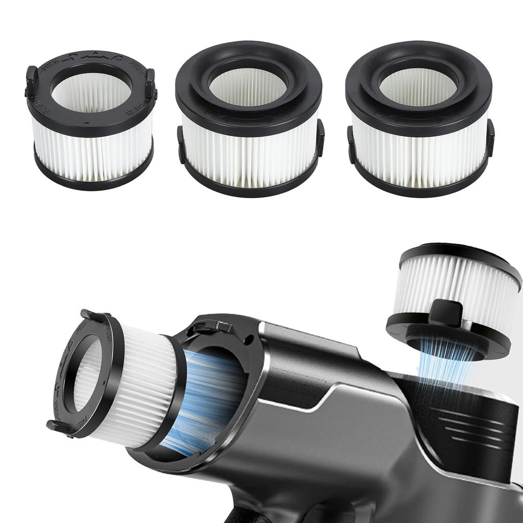 Vacuum Filter Compatible for VortexIQ 40‑RF Cordless Vacuum Cleaner 1 Main Filter 2 Pre Filte