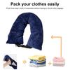 Stuffable Travel Pillow Zipper Design Adjustable Size Travel Essentials Multifunctional Neck Support Pillow Sleeping Rest Cushion