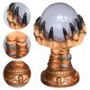 Glowing Deluxe Cellular Crystal Ball Luminous Magic Witch Hand Electrostatic Plasma Light Serve Skull Finger Halloween Decor