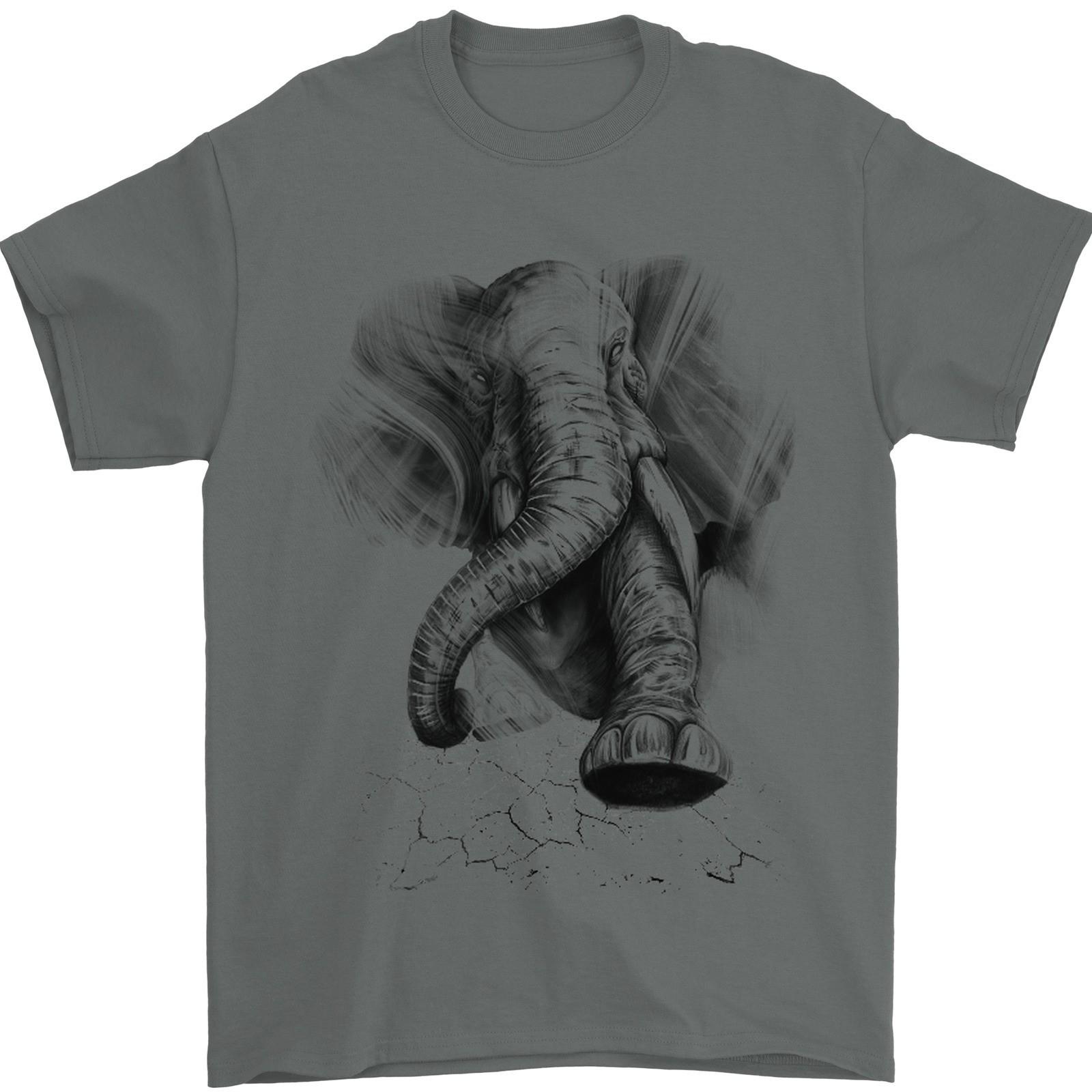An Abstract Elephant Environment Mens T-Shirt 100% Cotton S