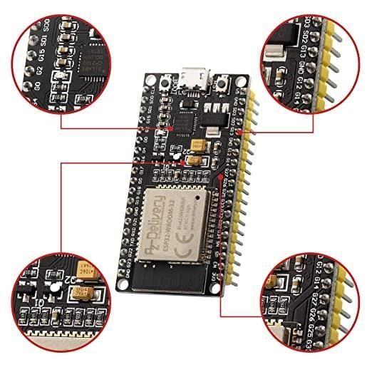 Azdelivery esp32 nodemcu module wlan wifi dev kit c development board avec cp2102 (successeur de esp8266)