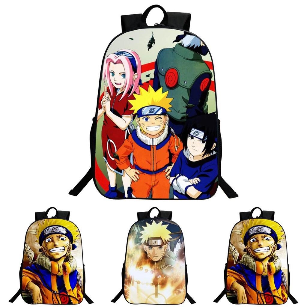 Stylish Anime Naruto Book Bag With Durable Design And Adjustable Shoulder Straps