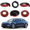 Car Weather Stripping for Tesla Model 3 Car Door Rubber Seal Strip Self Adhesive Auto Soundproofing Weatherstrip for Front Rear
