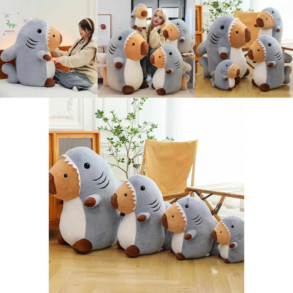 Soft And Cuddly Shark To Capybara Plush Toy Pillow Ideal For Kids And Adults