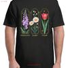 Foxglove Daisy Tulip Floral For Adult S 4XL T Shirt Vintage Washed Homme Graphic Stylish Versatile Streetwear Stretched