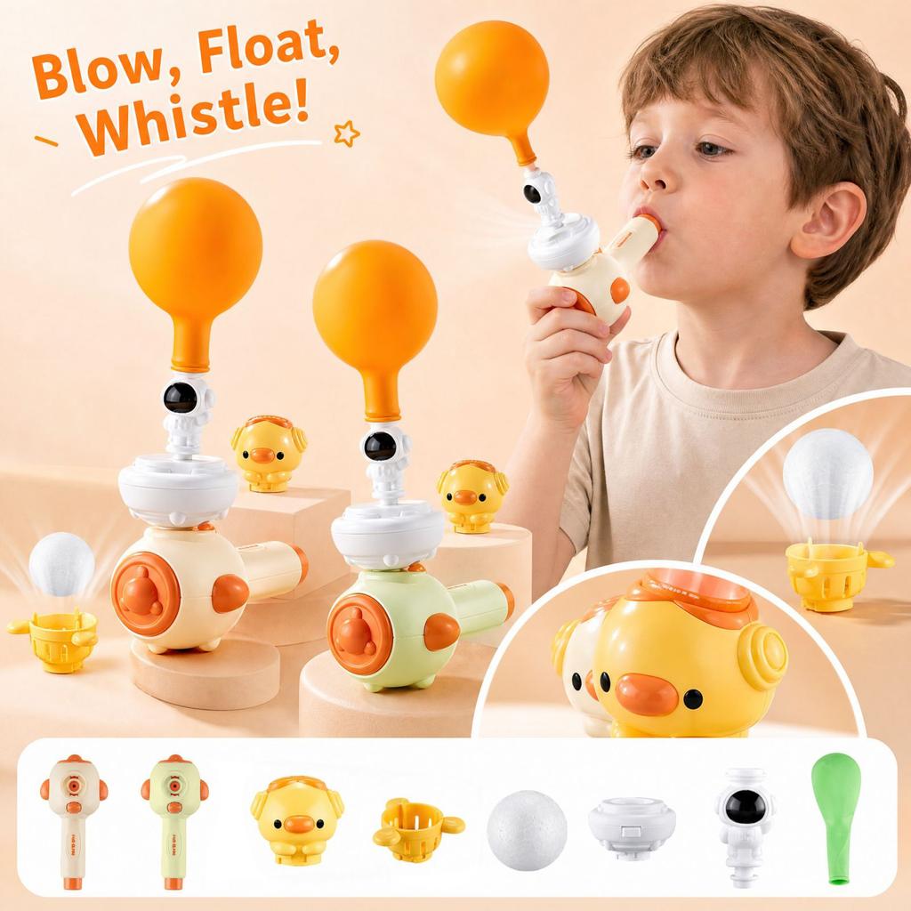 Floating Ball for Kids, Blowing Toy with Whistling Sound, Party and Novelty Gift