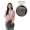 Rootote 1325 Fluffy Eco-Fur Faux Fur Small Horizontal Tote Bag SN DELI FUR-blanket-A (02 Gray)