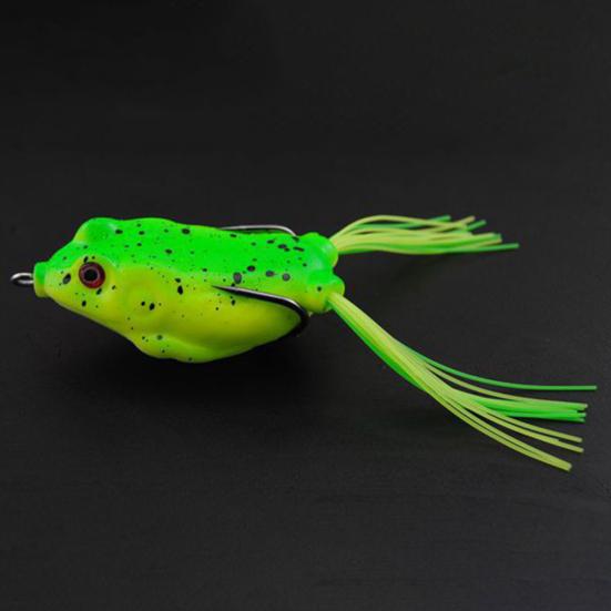 5Pcs/Set 6cm Fishing Artificial Lifelike Lure Wobbler Frog Shaped Fish Bait