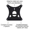 Yunquehe VESA Mount Adapter for LG Monitors Supports 75×75 and 100×100 mm Compatibility