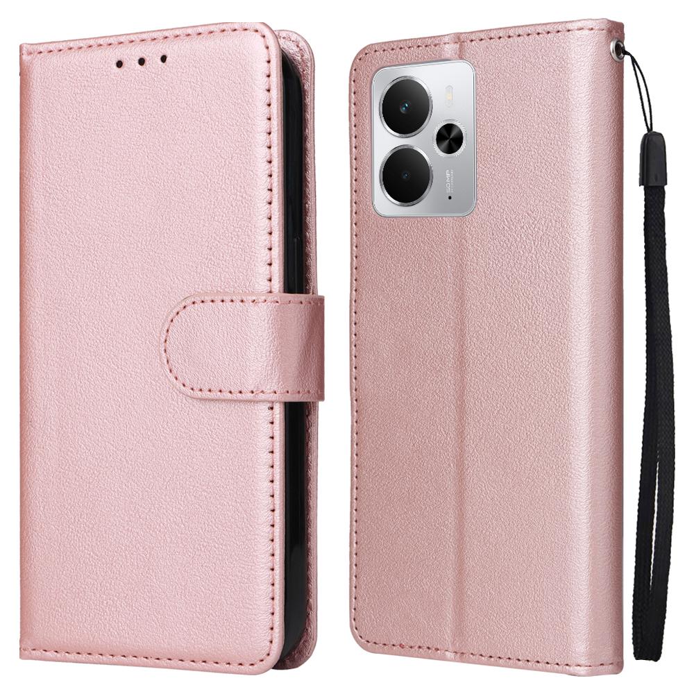 Phone Case For Realme 14 5G/Neo7x 5G/P3 5G/14T 5G ,Wallet Stand View PU Leather Cover with Wrist Strap