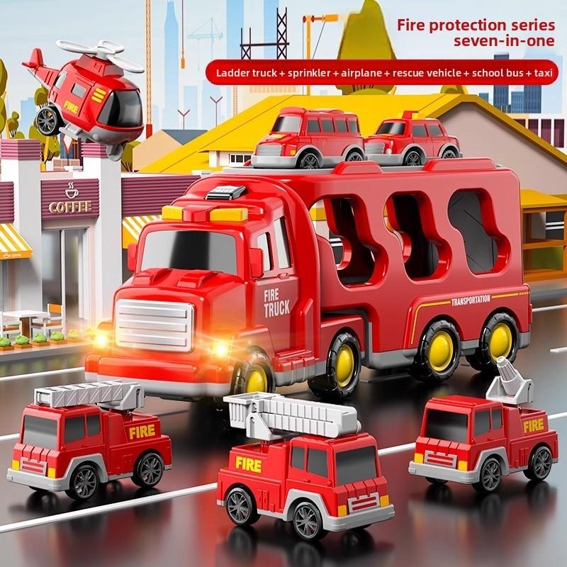 

Модель пожарной машины с огнями и звуком для обучения и развлечения детей Fire Truck