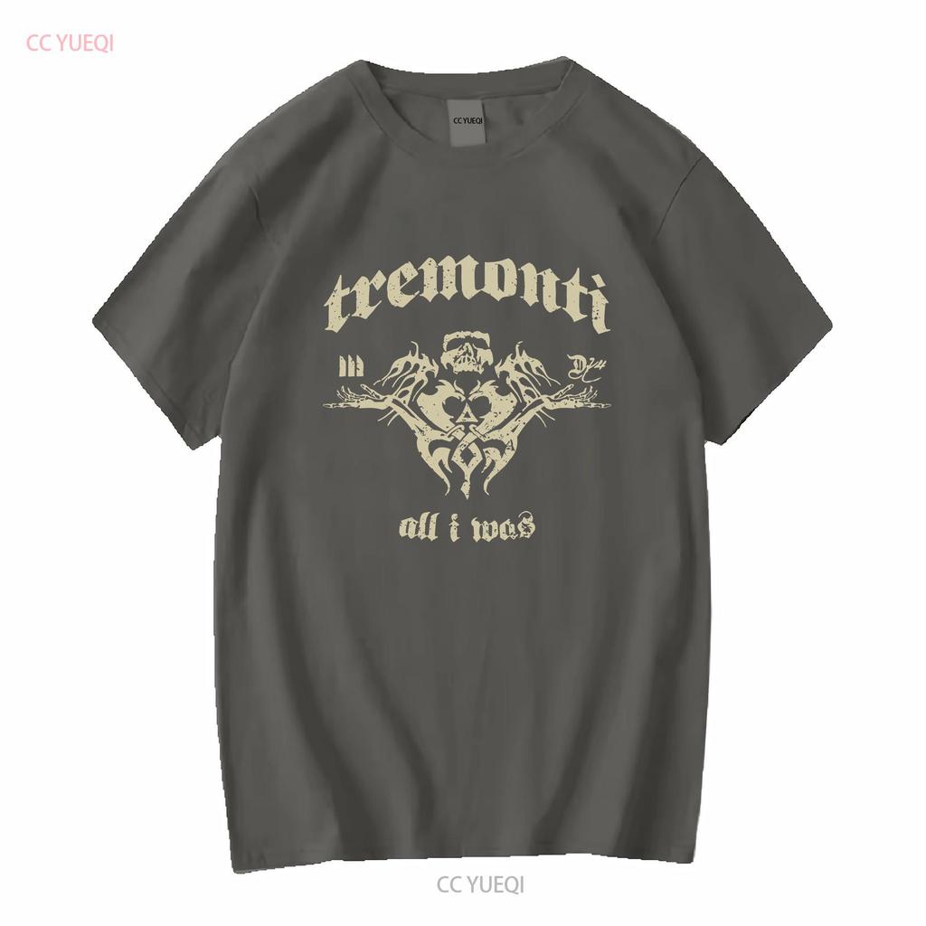 Vtg Tremonti Band All I Was Heavy Cotton Black Size T Shirt Mm1260 Long Or Short Sleeves Vintage Washed Stretched Soft Homme