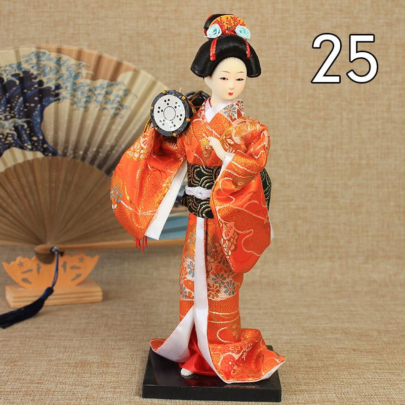 Krásné japonské figurky gejš Panenky s krásným kimonem Domácí dekorace na plochu Miniatury Kolekce ozdob z gejš Dárek