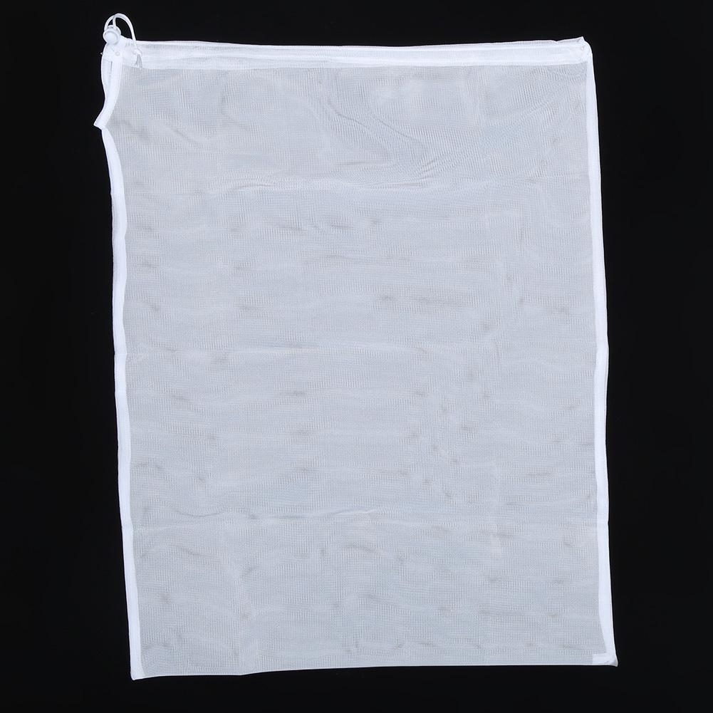 2pcs Reusable Fruit Vegetable Mesh Storage Drawstring Shopping Filter Bag Holder