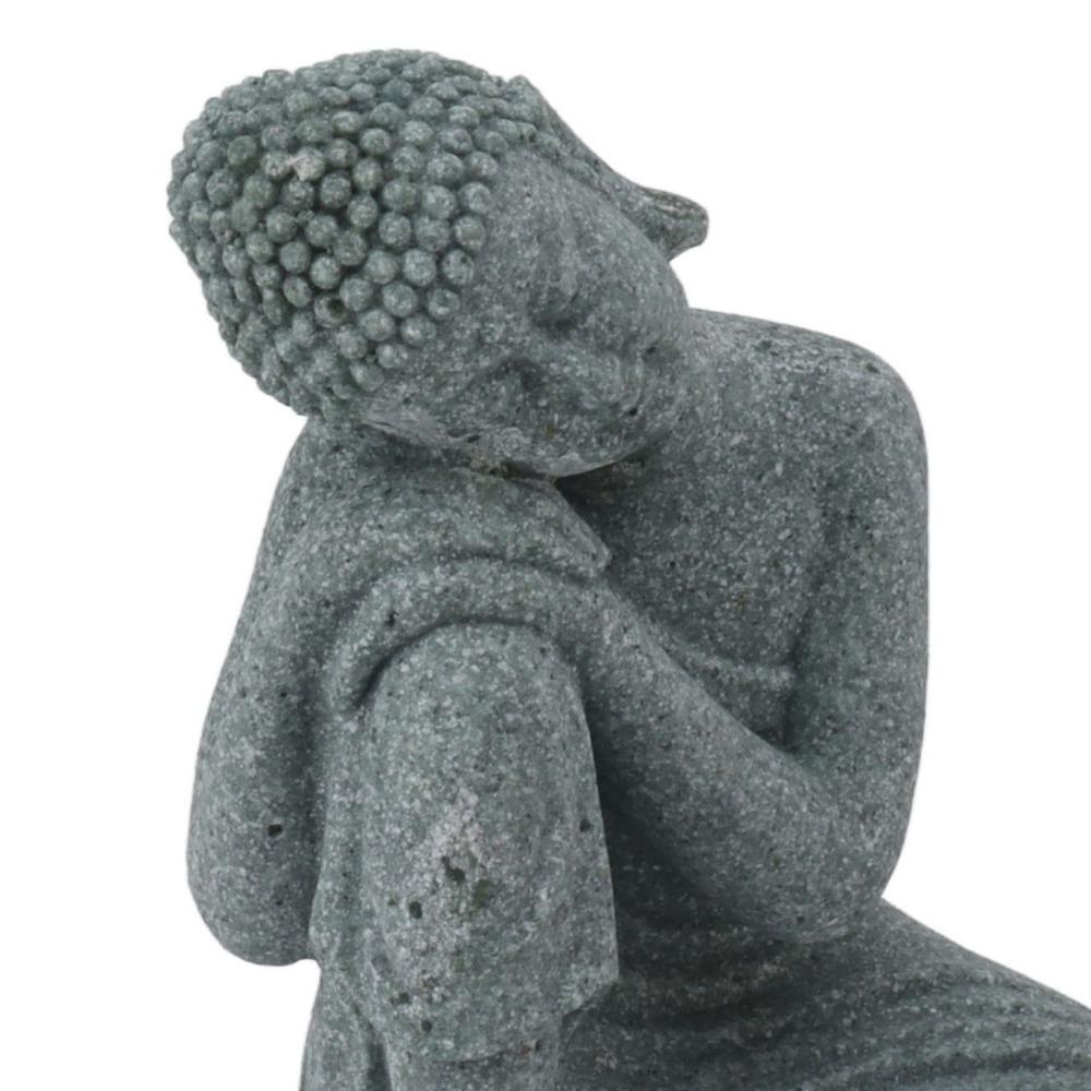Grüner Sandstein Grüner Sandstein Buddha Tischplatte Statue Fensterbank Stein Ausstellungsstück
