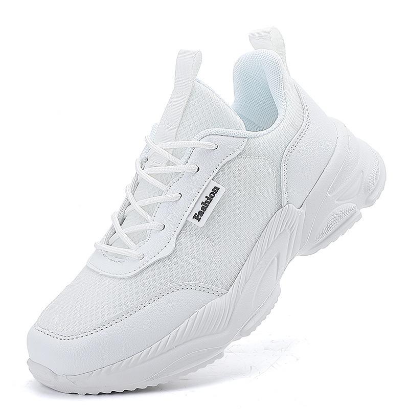 Foreign trade women's shoes 2025 spring mesh breathable all-black sports shoes women's soft-soled running shoes casual little white shoes