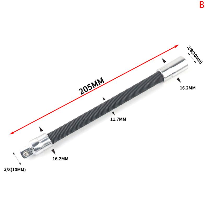 1/4 3/8 1/2 Driver Flexible Socket Extension Bar Adapter Long Socket Extension Rod Torque Socket Ratchet Wrench Extende