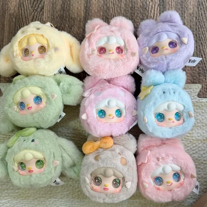 Yooki Cutely Rabbit Plush Blind Box Vinyl Trendy Toy Soft Cute Doll Bag Pendant Keychain Mystery Box Girls Surprise Gift