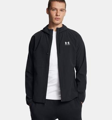 Stretch Woven Windbreaker Lightweight Khaki Base