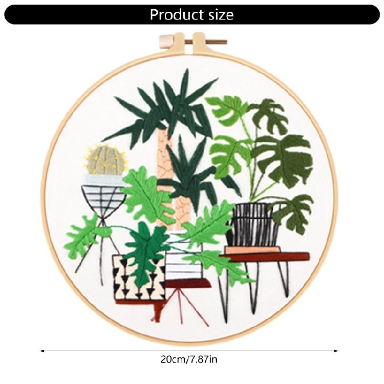 3Sets Beginner Embroidery Set Flower Embroidery Set for Adult with Instruction Pattern Hoop Thread Scissors and Needle