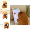 Cute Nose-picking Capybara Plush Toy Pullable And Vibrating Pendant With Cartoon Character 35cm