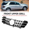 Front Grille Grill Fit Mercedes ML-Class W164 2005-2008 Chrome/Black