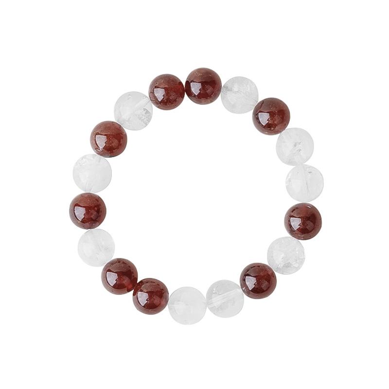 Natural Chakra Healing Crystal Beaded Bracelet Handmade Unique Niche Original Design Trendy Versatile Fashion Accessory Energy белый