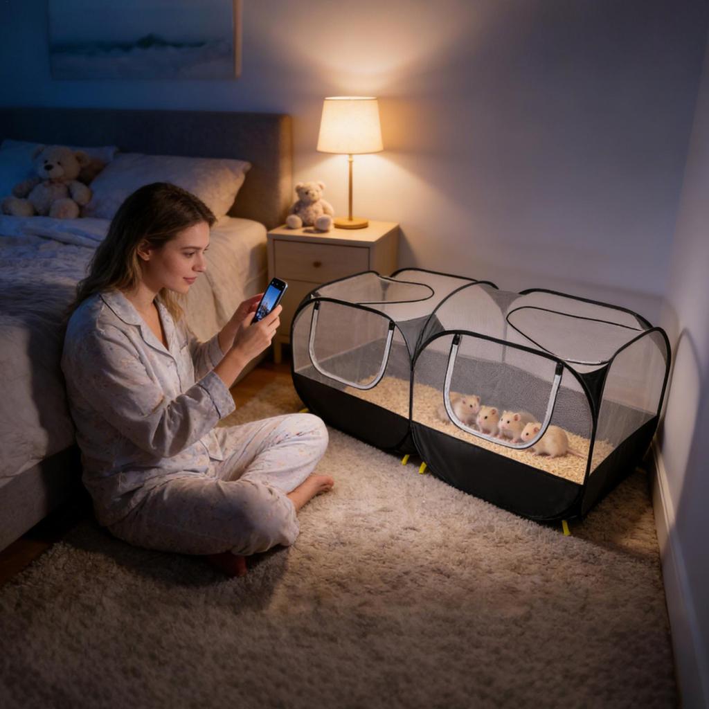 Animal Enclosure Multi Function Reversible Protection Indoor Kitten Enclosure For Travel Outdoor Animal Cat Ground Lawn Garden